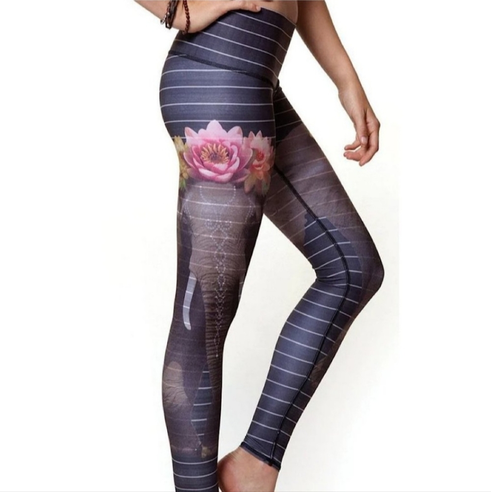 Teeki Love the Elephant Yoga Leggings